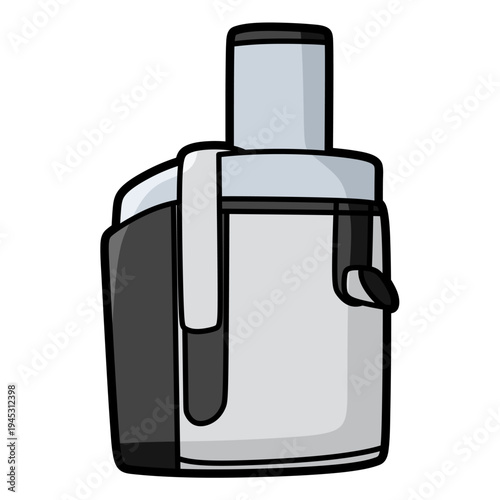 simple white and black juicer