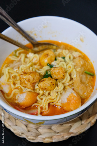 Wallpaper Mural Seblak is a spicy Indonesian savory soup made of wet crackers and aromatic spices Torontodigital.ca