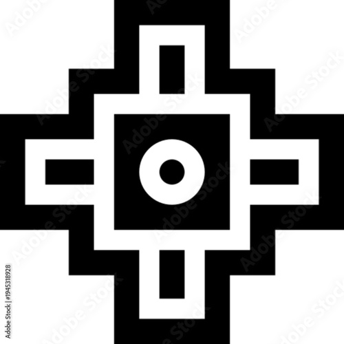 Chakana Andean Cross Inca Symbol Icon