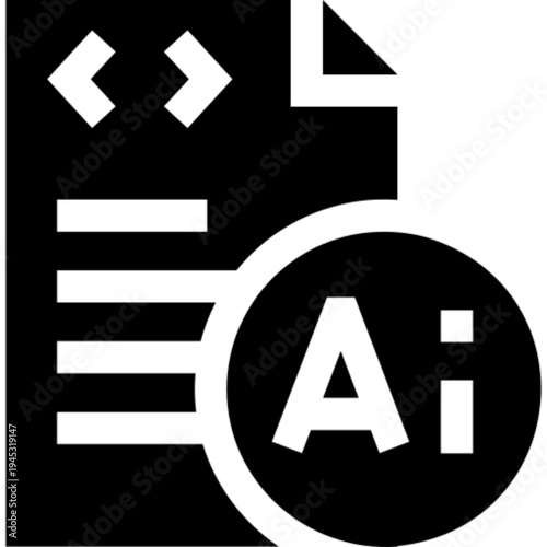 Artificial Intelligence AI Machine Learning Technology Icon