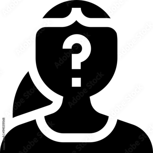 Anonymous Woman Hidden Identity Privacy Female Icon