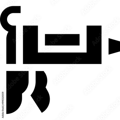 Caulk Gun Sealant Applicator Tool Icon