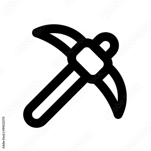 Mining Simple Line Icon. Single icon, line vector icon