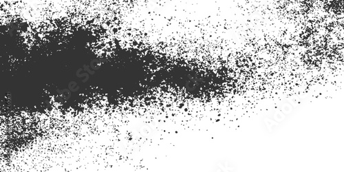 Abstract charcoal texture creates an artistic and aesthetic visual on the white surface.