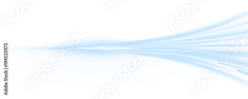 Blue neon wave curves smoothly across the scene with glowing particles. The light ribbon forms elegant futuristic motion lines. Abstract digital background PNG.