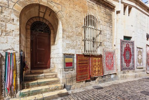 Jerusalem, Israel. Shop on the Via Dolorosa in the Old City.