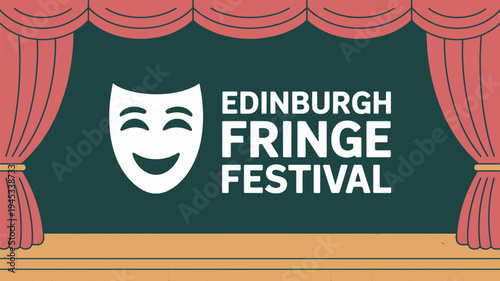 A logo for the Edinburgh Fringe Festival, a popular arts festival in Scotland.