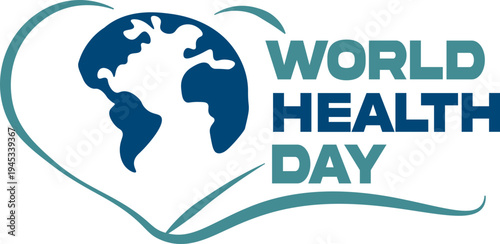 World Health Day icon collection featuring heart, stethoscope, global health care symbols and medical awareness concepts for April 7 healthcare campaigns.