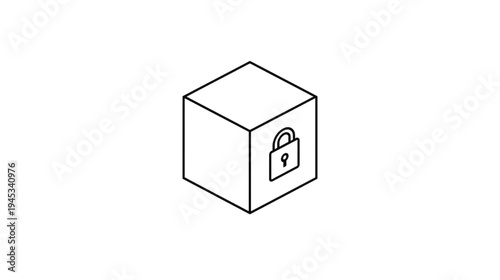 A 3d illustration of a white business cube featuring a yes and no text sign alongside a number symbol on a keyboard button concept