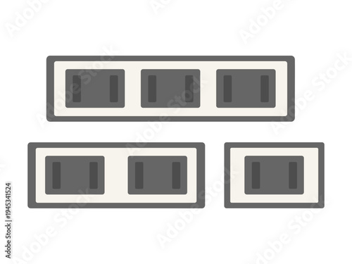 コンセントのイラストセット（1）