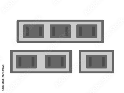 コンセントのイラストセット（2）