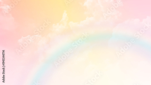 Serene pastel sky framed by luminous clouds. Pastel pink sky with soft clouds floating gently, evoking calm, romance, and dreaminess. Perfect for background
