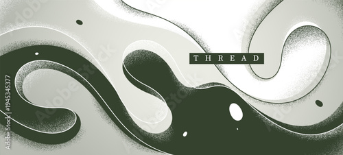 Lava in dynamic motion vector monochrome abstract background, expressive illustration of curvy fluid like lines and textures wallpaper art, creative grahpics.