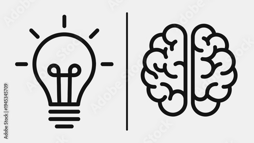 vector illustration of a light bulb