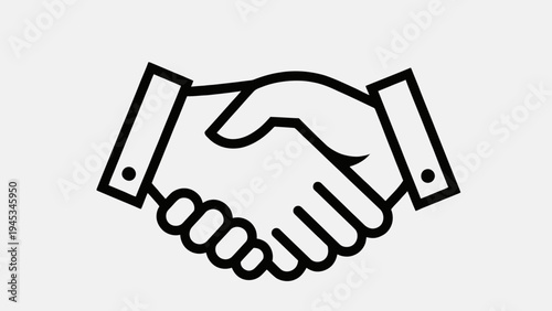 handshake icon vector illustration