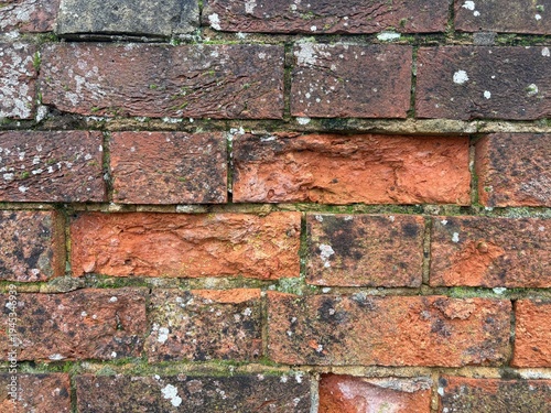 Konstfotografi Old weathered brick wall in state of disrepair