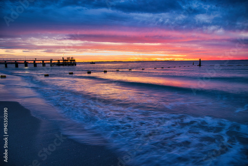 Coogee Beach (Perth) pink sunset