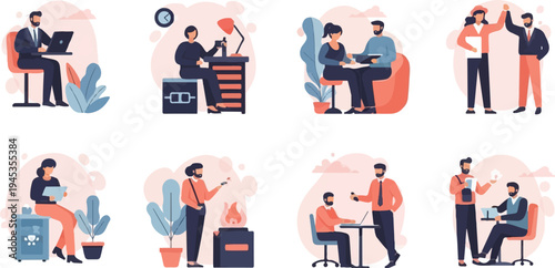 Diverse individuals engaged in various work and leisure activities (1)