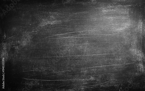 Blank black chalkboard with chalk traces. black board texture chalkboard background slate