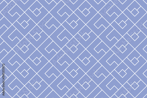 The geometric pattern with lines. Seamless vector background. White and blue texture. Graphic modern pattern. Simple lattice graphic design