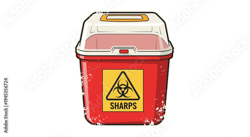 Biohazard Sharps Container