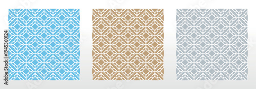 Set of abstract geometric patterns. Seamless vector backgrounds. Colored ornaments Graphic modern patterns Simple lattice graphic design