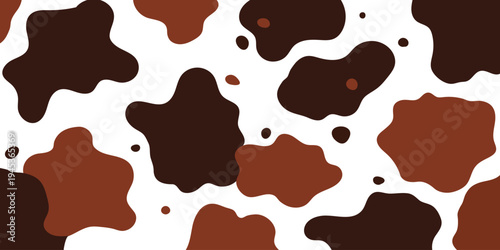 Brown and black cow print pattern texture design