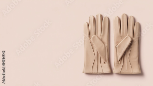 PNG ULTRA HD 8K Fashion Gloves - Leather, Wool Knit, Suede Winter Gloves, Various Colors and Textures, Isolated on Pastel Studio Background, Professional Stock Photo