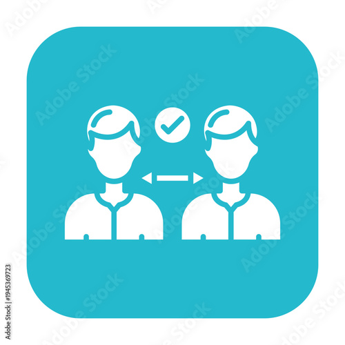 Social Distancing Vector Icon