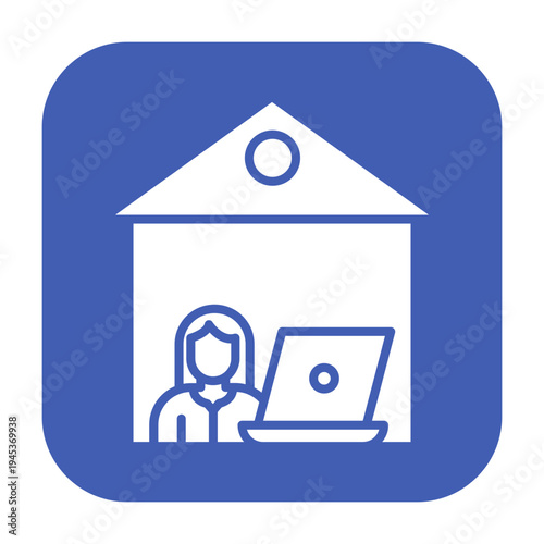 Remote Job Vector Icon