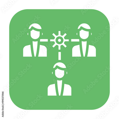 Cross functional Team Vector Icon