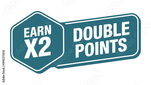 A teal sign advertises double points and a two times multiplier