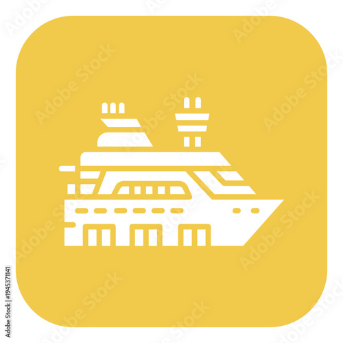 Cruise Terminal Vector Icon