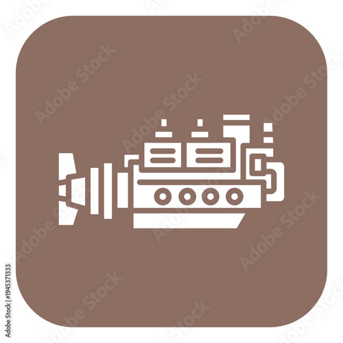 Ship Engine Vector Icon