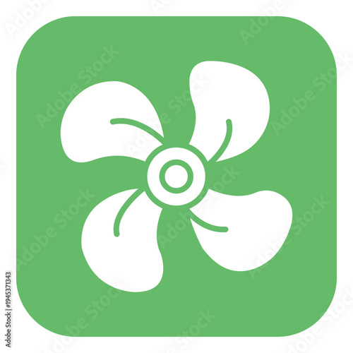 Ship Propeller Vector Icon