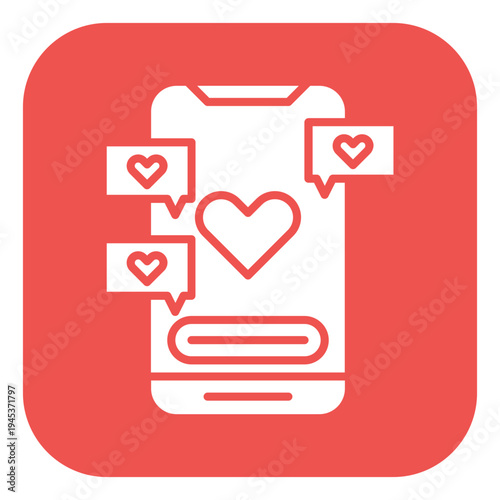 Love Chatroom Vector Icon