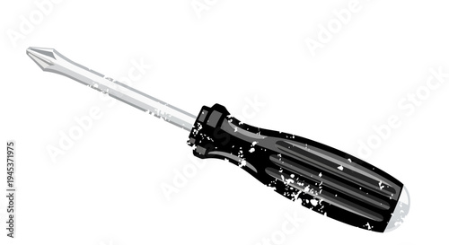 Screwdriver tool, isolated on white background