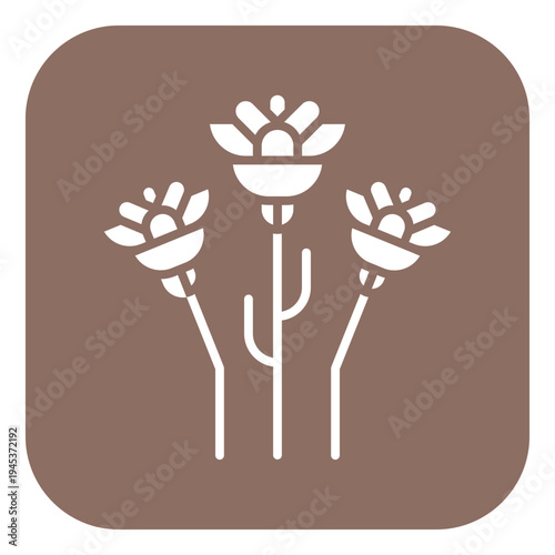 Virtual Flowers Vector Icon