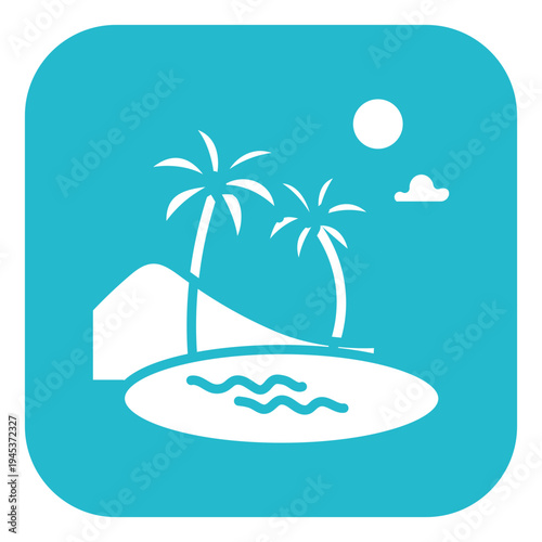 Oasis Vector Icon
