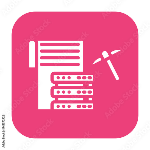 Data Mining Vector Icon