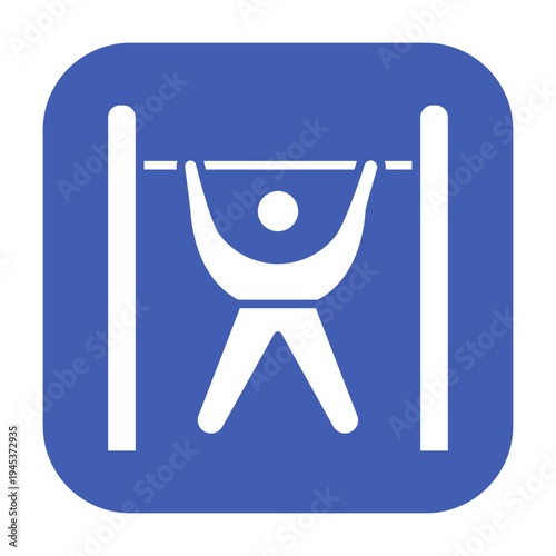 Door Pullup Bar Vector Icon
