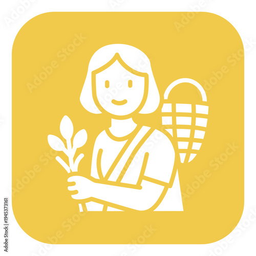 Gatherer Female Vector Icon