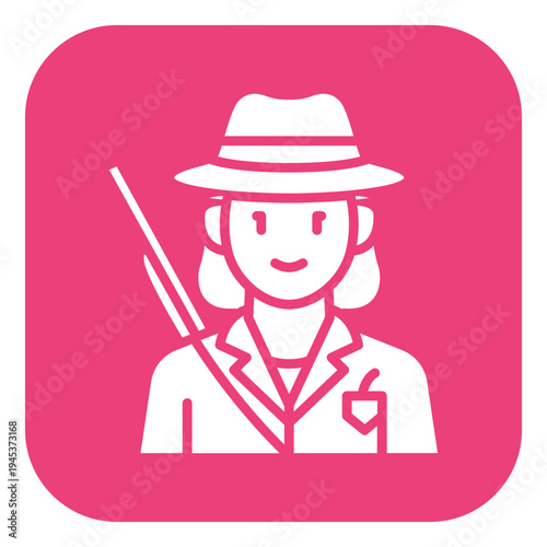 Hunter Female Vector Icon