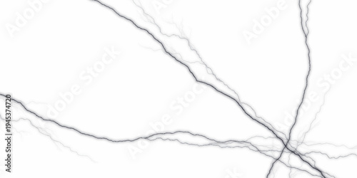 Branched lightning bolt. Abstract texture background in natural patterned. Intense electric bolts crackle across a stark. Frame of lightnings on white background. Colorful marble abstract texture. 