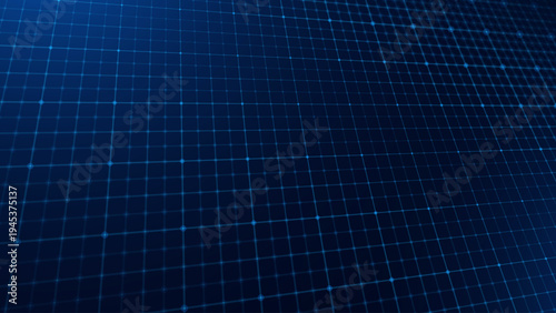Grid for Virtual Technology Futuristic User Interface HUD. Dark Blueprint Grid. Sci-Fi Squares Mosaic Digital Tech VR Backdrop. Vector Background.
