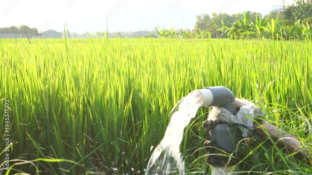 Irrigation of rice fields using pump wells with the technique of ...
