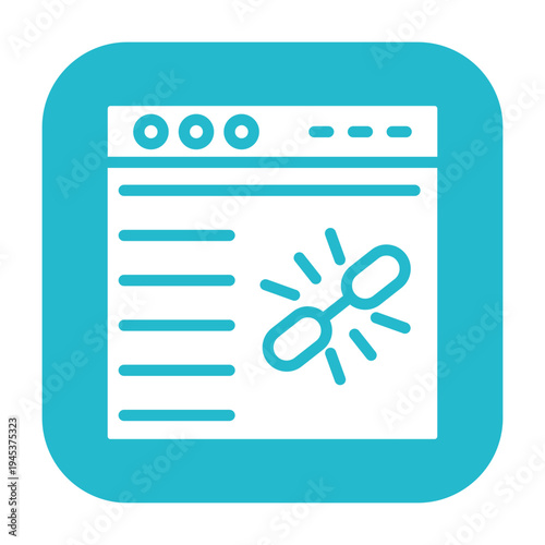 Backlink Building Vector Icon