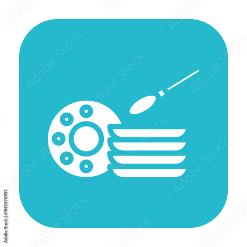 Party Plates Vector Icon