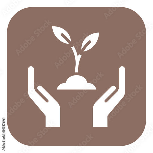 Material Grown Vector Icon