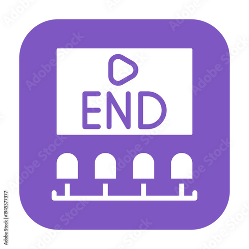 End Credits Vector Icon